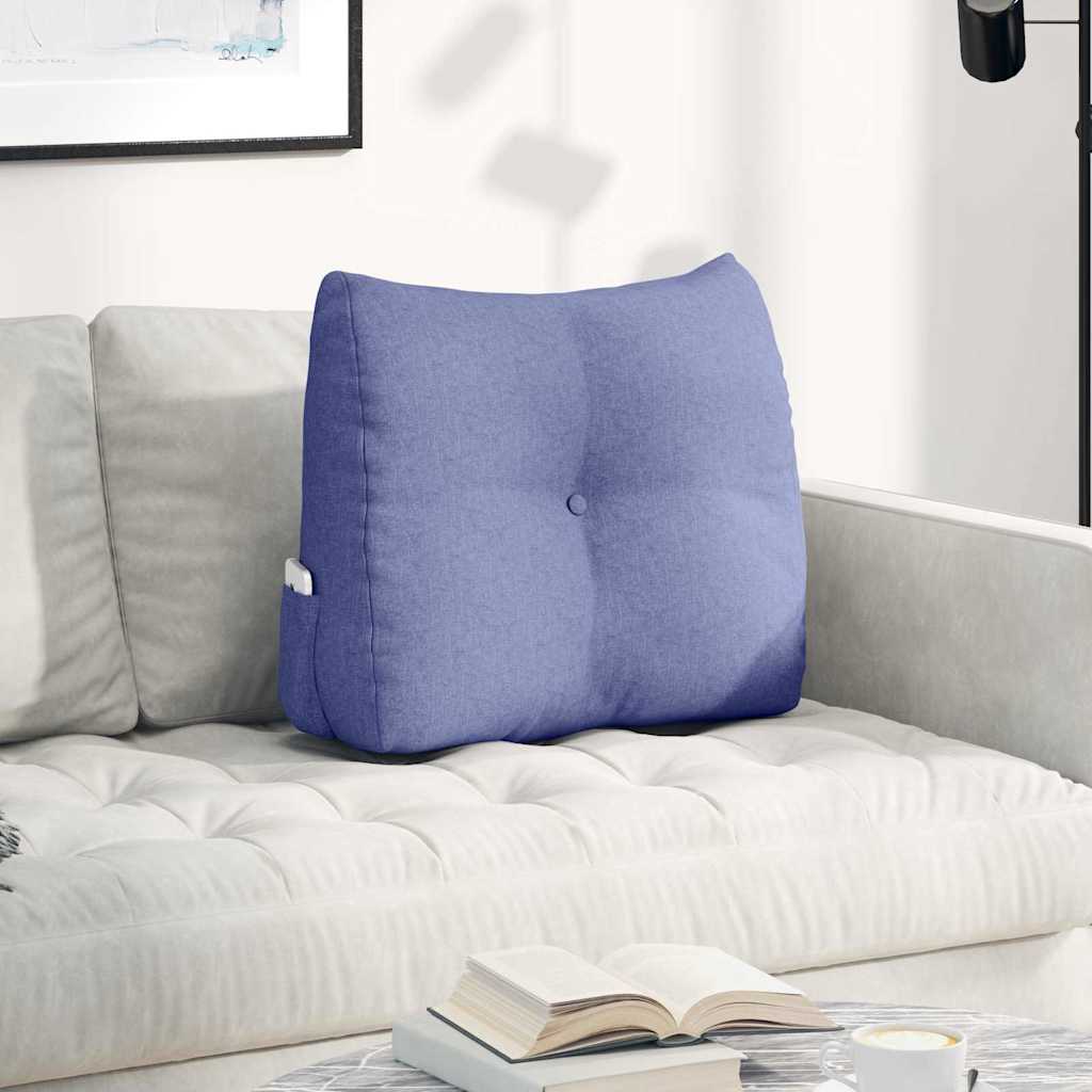 Cuscino per Schiena Blu jeans 60 x 24 x 50 cm Tessuto