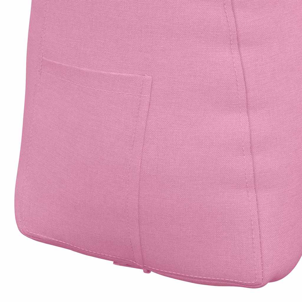 Cuscino per Schiena Rosa 60 x 24 x 50 cm Tessuto