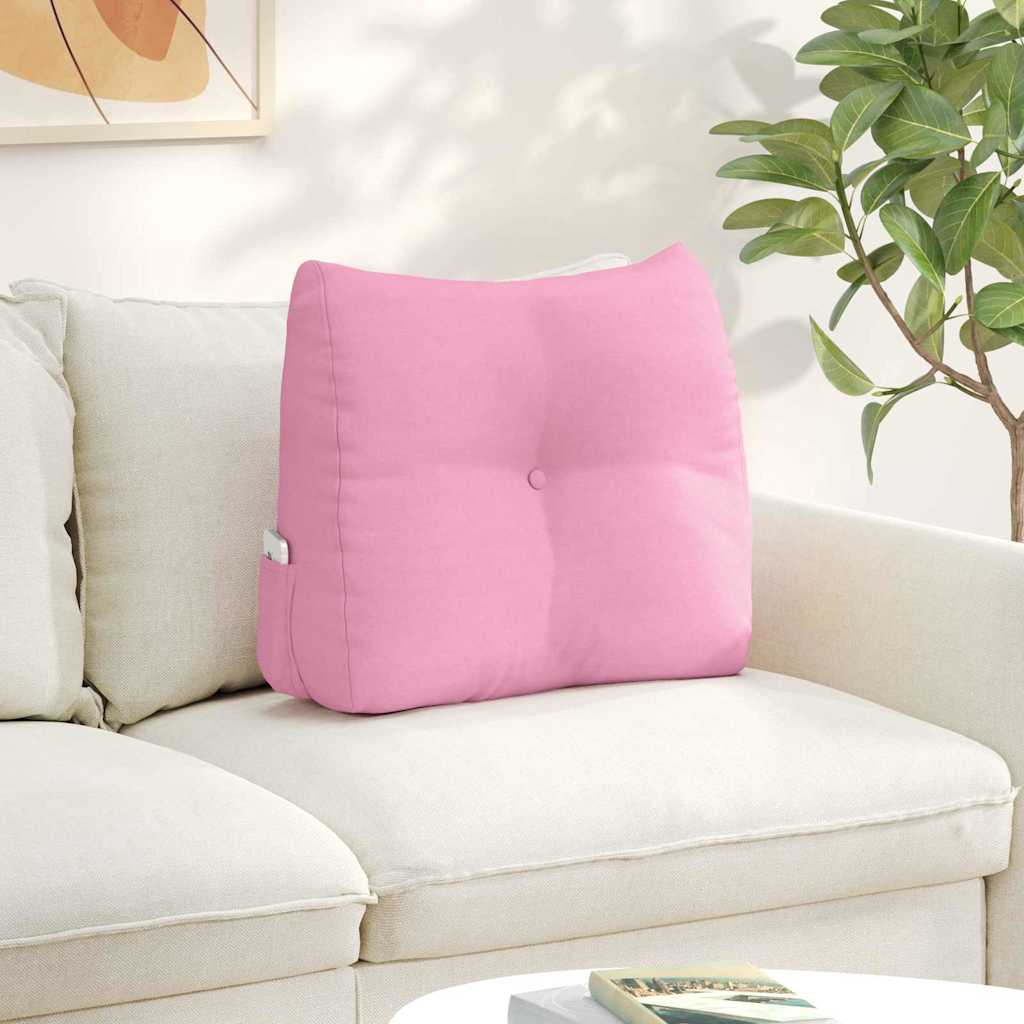 Cuscino per Schiena Rosa 60 x 24 x 50 cm Tessuto