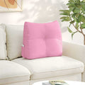 Cuscino per Schiena Rosa 60 x 24 x 50 cm Tessuto