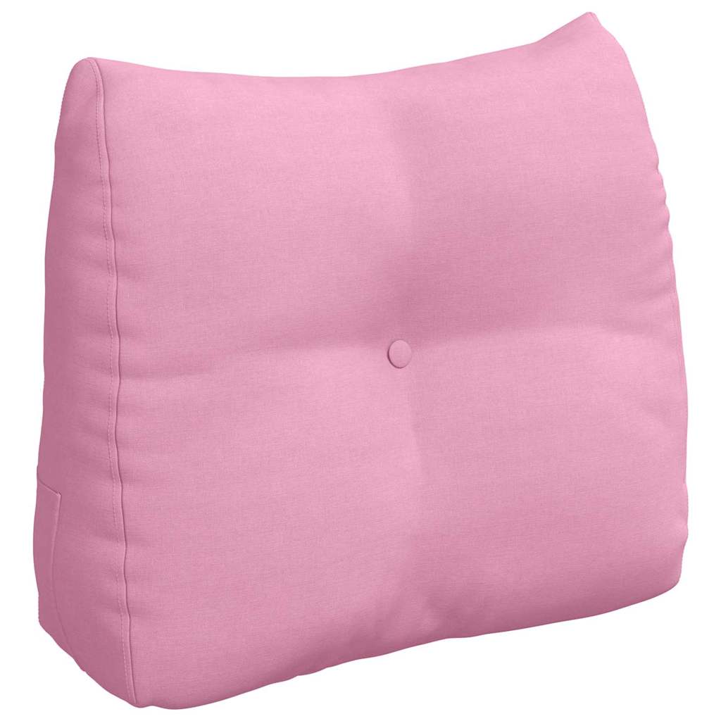 Cuscino per Schiena Rosa 60 x 24 x 50 cm Tessuto