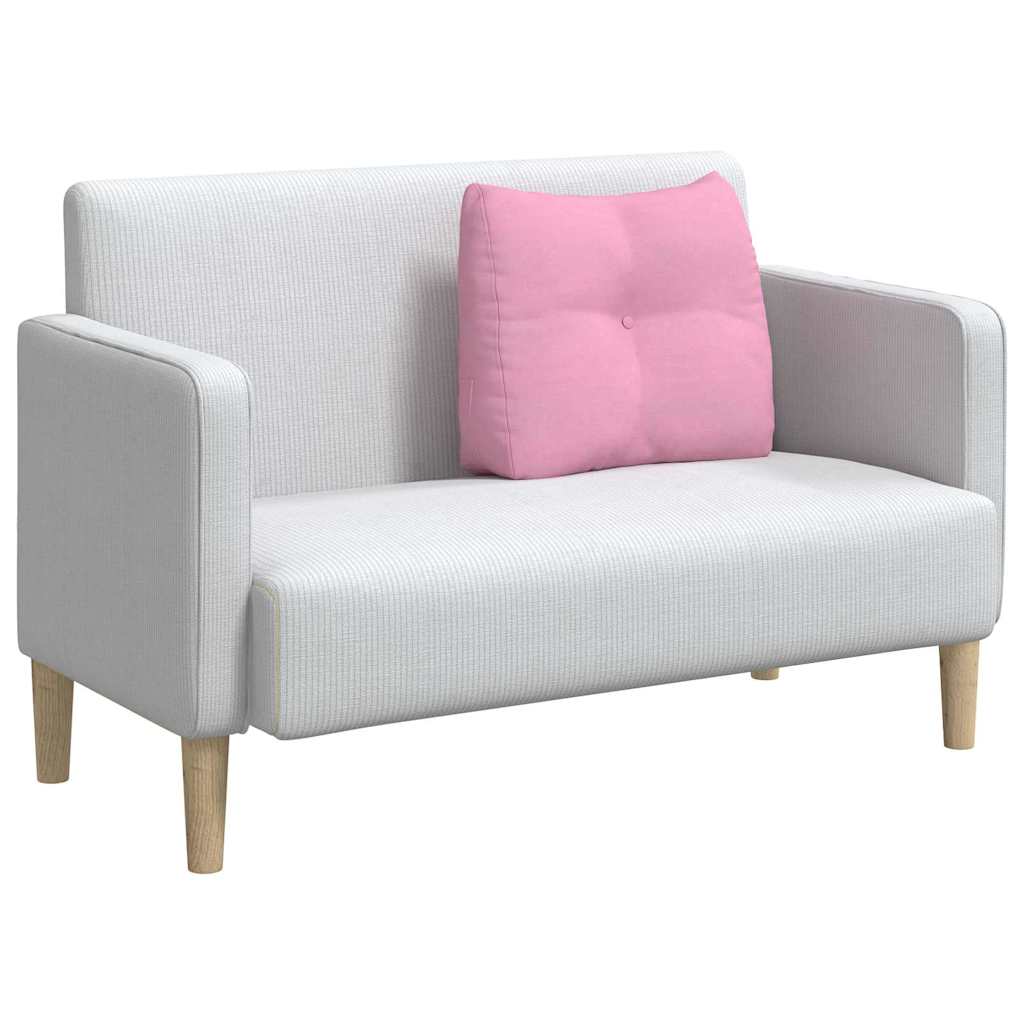 Cuscino per Schiena Rosa 60 x 24 x 50 cm Tessuto