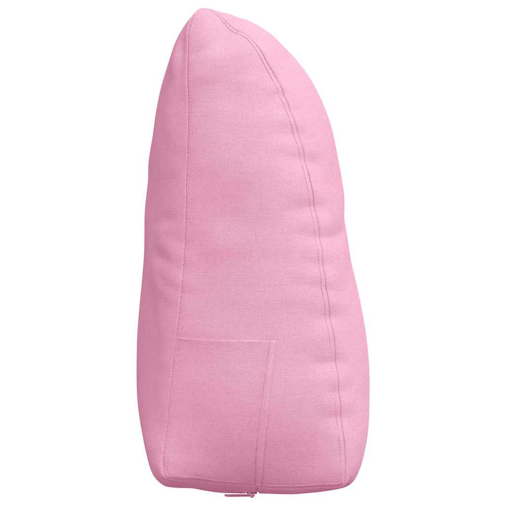 Cuscino per Schiena Rosa 60 x 24 x 50 cm Tessuto
