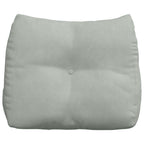 Cuscino per Schiena Grigio chiaro 60 x 24 x 50 cm Velluto