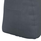 Cuscino per Schiena Grigio scuro 60 x 24 x 50 cm Velluto