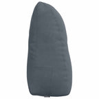 Cuscino per Schiena Grigio scuro 60 x 24 x 50 cm Velluto