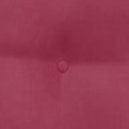 Cuscino per Schiena Rosso Vino 60 x 24 x 50 cm Velluto