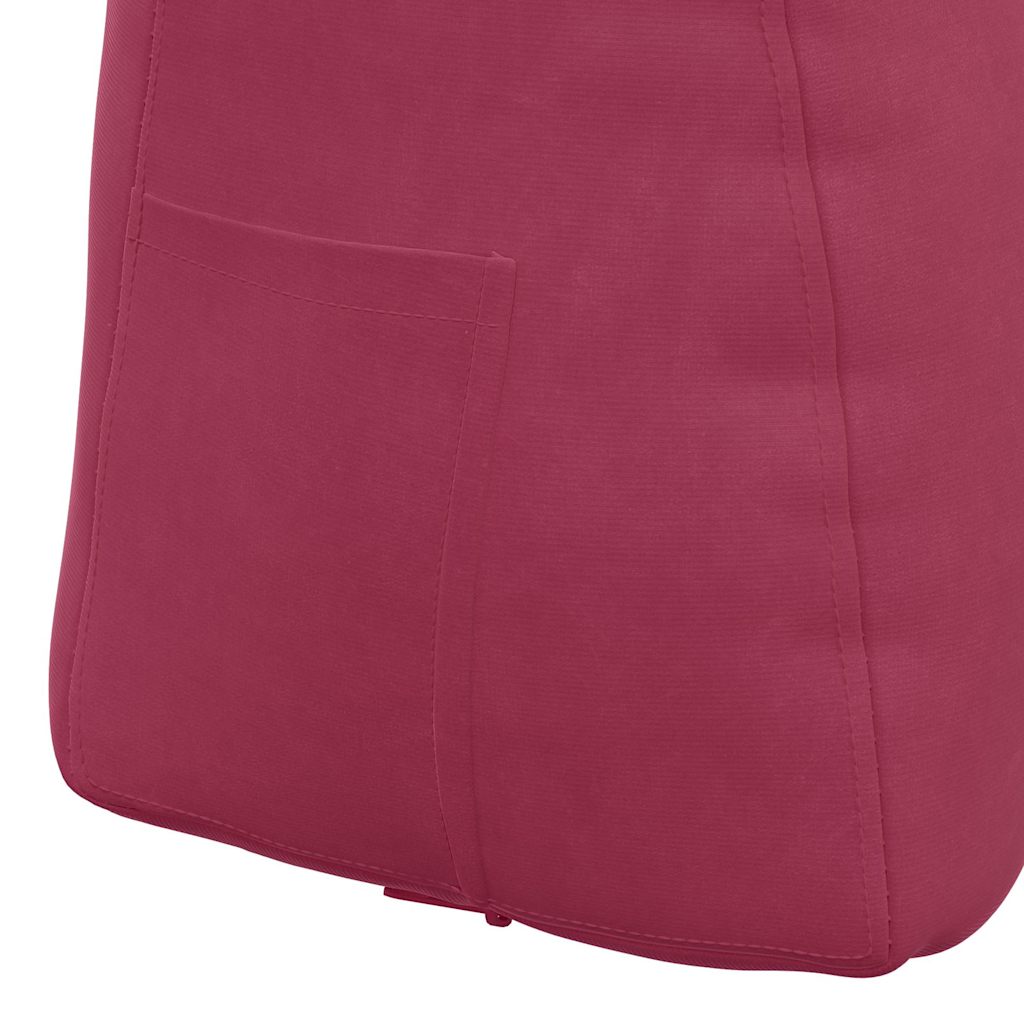 Cuscino per Schiena Rosso Vino 60 x 24 x 50 cm Velluto