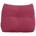 Cuscino per Schiena Rosso Vino 60 x 24 x 50 cm Velluto