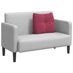 Cuscino per Schiena Rosso Vino 60 x 24 x 50 cm Velluto