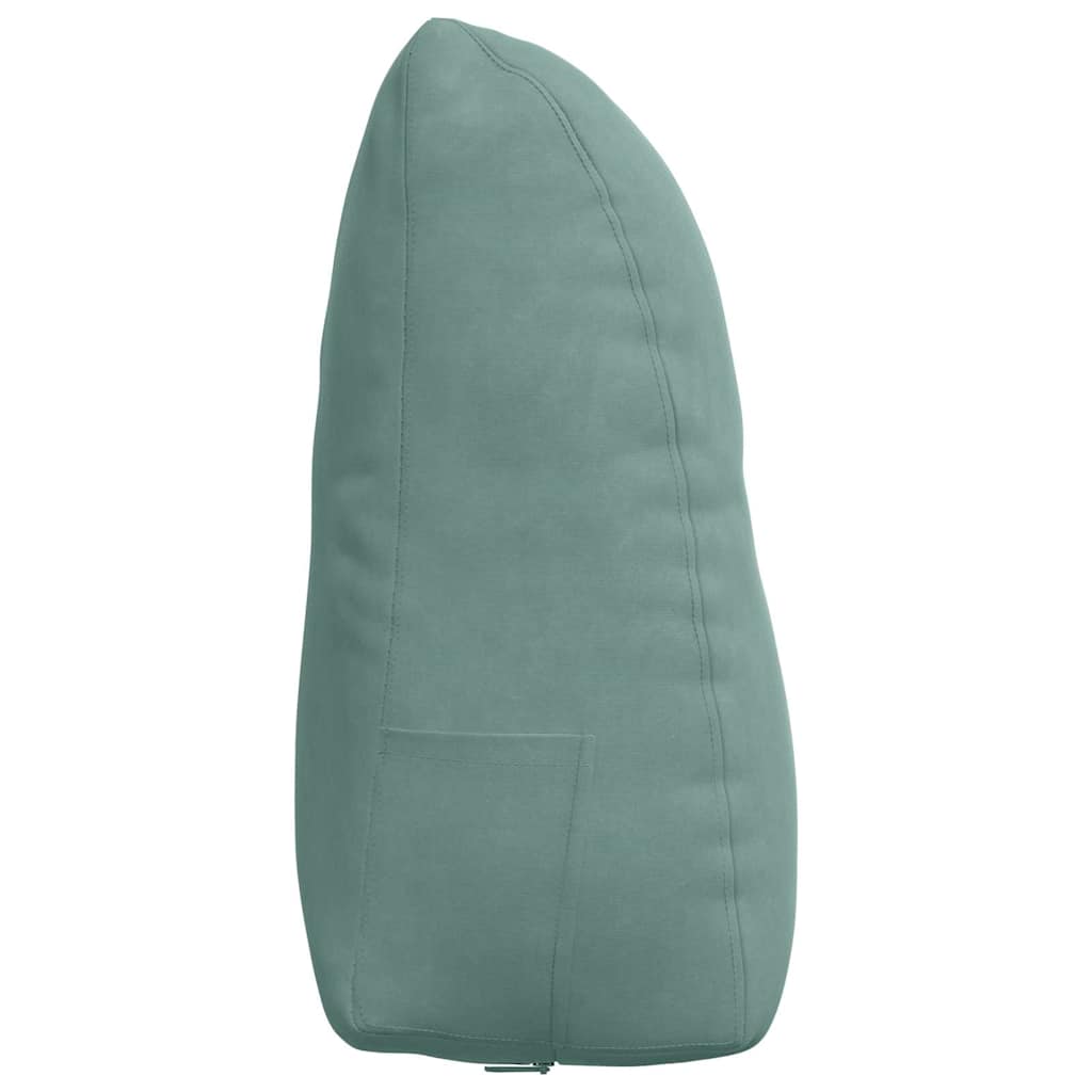 Cuscino per Schiena Verde Mare 60 x 24 x 50 cm Velluto