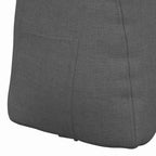 Cuscino per Schiena Grigio scuro 80 x 24 x 50 cm Tessuto