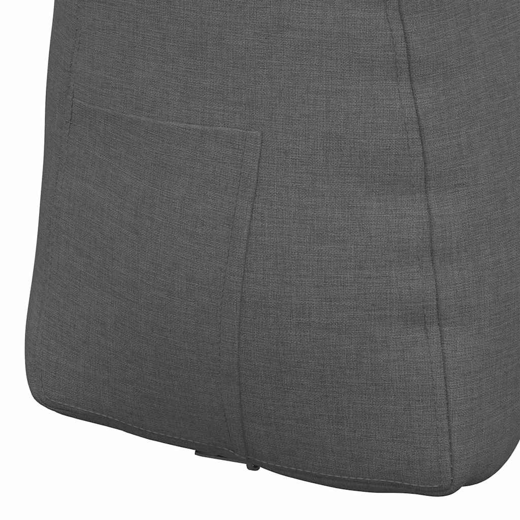 Cuscino per Schiena Grigio scuro 80 x 24 x 50 cm Tessuto