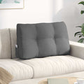 Cuscino per Schiena Grigio scuro 80 x 24 x 50 cm Tessuto