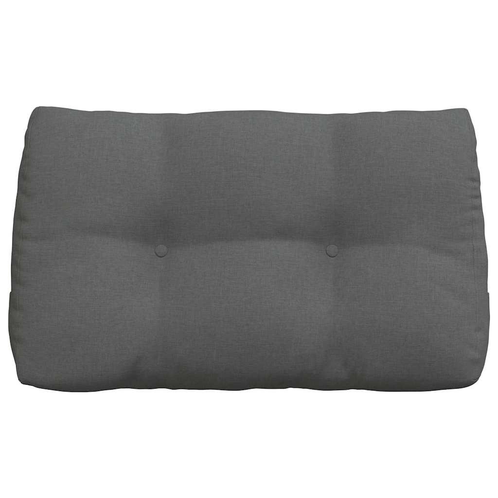 Cuscino per Schiena Grigio scuro 80 x 24 x 50 cm Tessuto