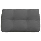 Cuscino per Schiena Grigio scuro 80 x 24 x 50 cm Tessuto