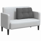 Cuscino per Schiena Grigio scuro 80 x 24 x 50 cm Tessuto