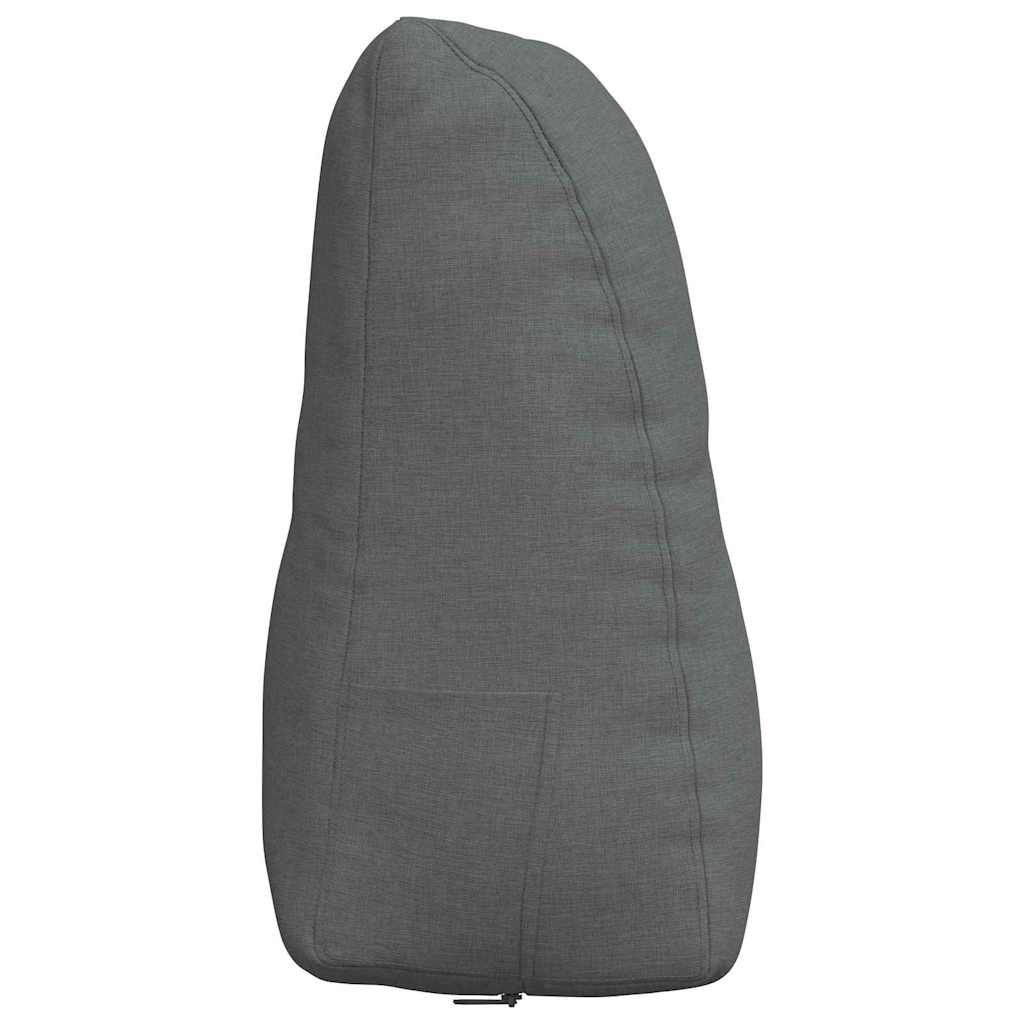 Cuscino per Schiena Grigio scuro 80 x 24 x 50 cm Tessuto