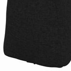 Cuscino per Schiena Nero 80 x 24 x 50 cm Tessuto