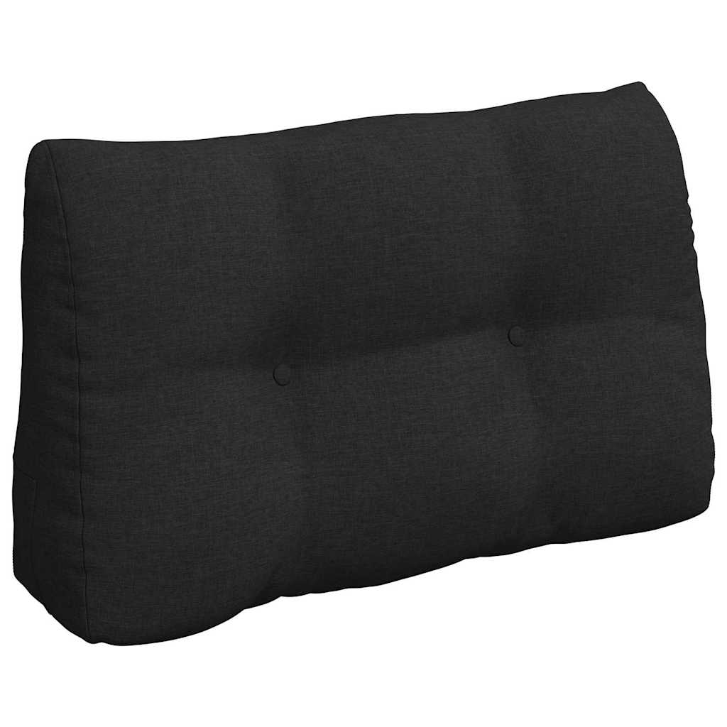 Cuscino per Schiena Nero 80 x 24 x 50 cm Tessuto