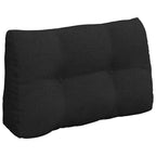 Cuscino per Schiena Nero 80 x 24 x 50 cm Tessuto