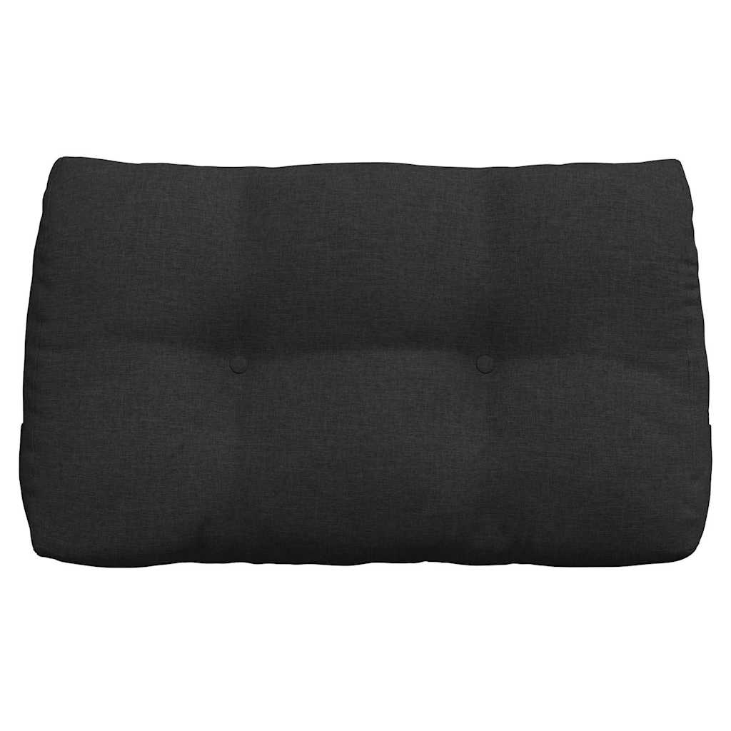Cuscino per Schiena Nero 80 x 24 x 50 cm Tessuto