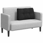Cuscino per Schiena Nero 80 x 24 x 50 cm Tessuto