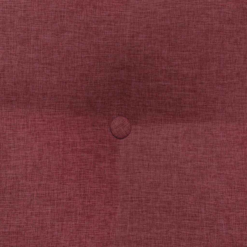 Cuscino per Schiena Rosso Vino 80 x 24 x 50 cm Tessuto