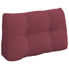 Cuscino per Schiena Rosso Vino 80 x 24 x 50 cm Tessuto