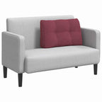 Cuscino per Schiena Rosso Vino 80 x 24 x 50 cm Tessuto