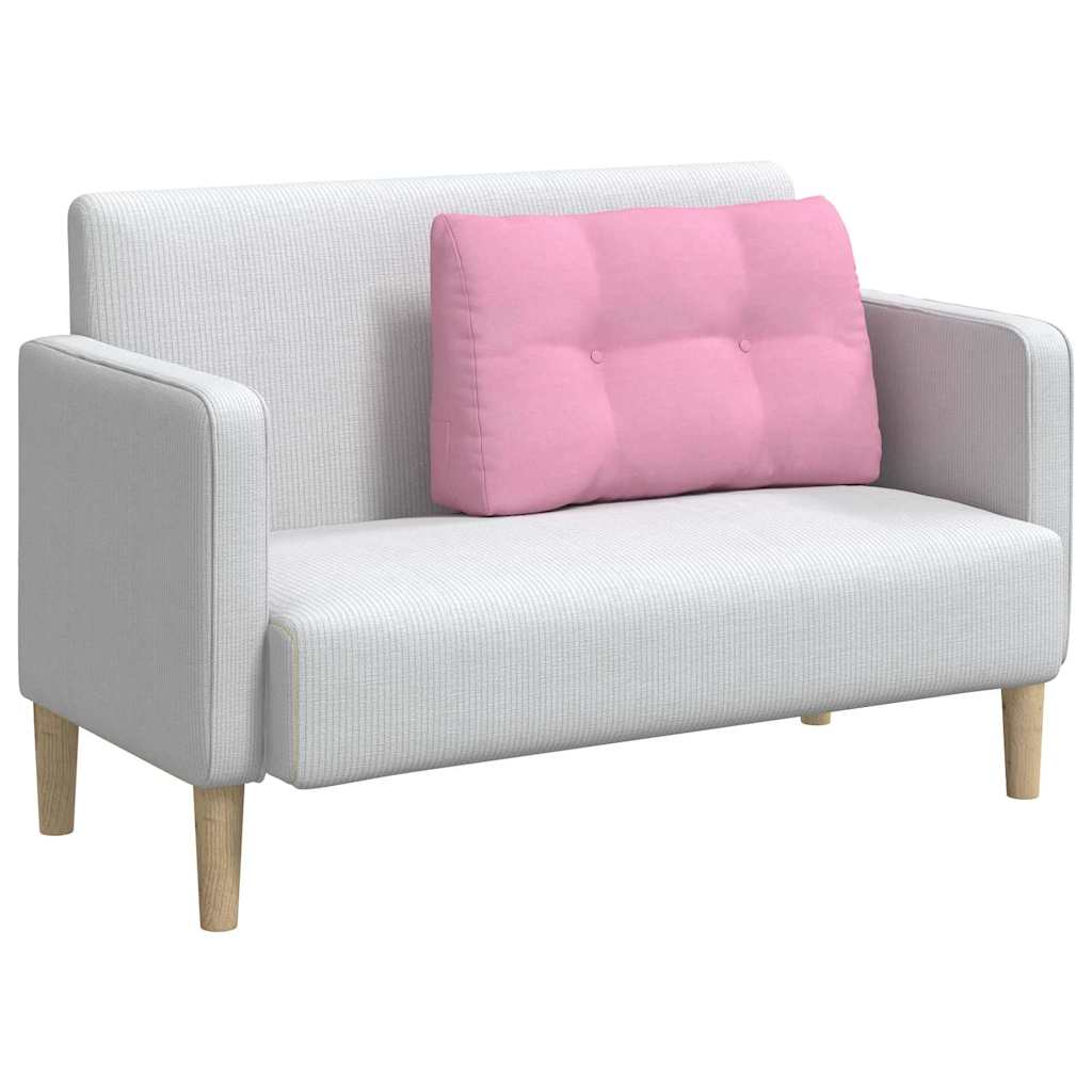 Cuscino per Schiena Rosa 80 x 24 x 50 cm Tessuto