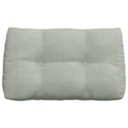 Cuscino per Schiena Grigio chiaro 80 x 24 x 50 cm Velluto