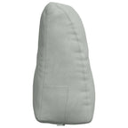 Cuscino per Schiena Grigio chiaro 80 x 24 x 50 cm Velluto