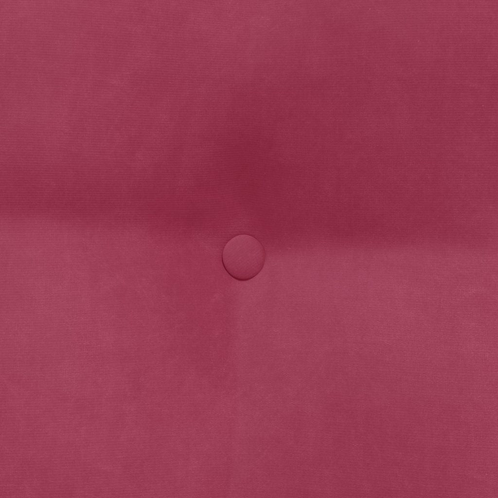Cuscino per Schiena Rosso Vino 80 x 24 x 50 cm Velluto