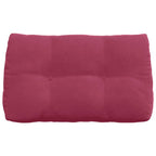 Cuscino per Schiena Rosso Vino 80 x 24 x 50 cm Velluto