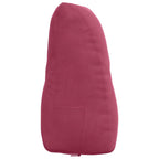 Cuscino per Schiena Rosso Vino 80 x 24 x 50 cm Velluto