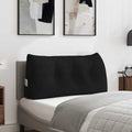 Cuscino per Schiena Nero 100 x 24 x 50 cm Tessuto
