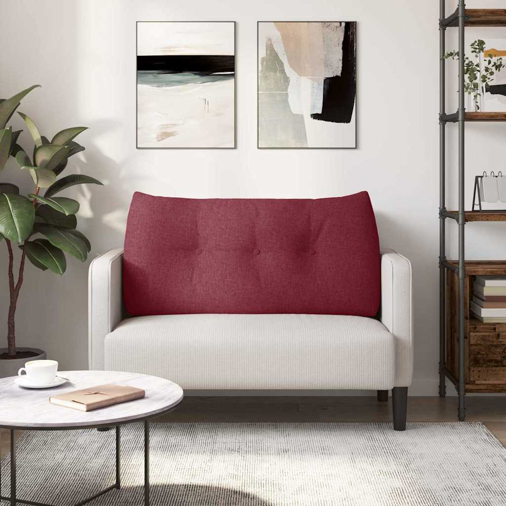 Cuscino per Schiena Rosso Vino 100 x 24 x 50 cm Tessuto