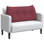 Cuscino per Schiena Rosso Vino 100 x 24 x 50 cm Tessuto
