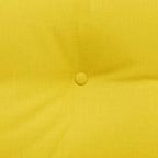Cuscino per Schiena Giallo Chiaro 100 x 24 x 50 cm Tessuto