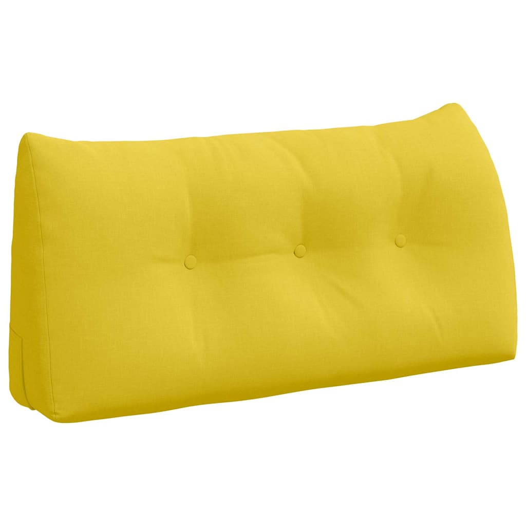 Cuscino per Schiena Giallo Chiaro 100 x 24 x 50 cm Tessuto
