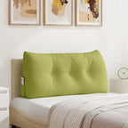 Cuscino per Schiena Verde chiaro 100 x 24 x 50 cm Tessuto