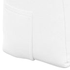 Cuscino per Schiena Bianco 100 x 24 x 50 cm Tessuto