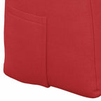 Cuscino per Schiena Rosso 100 x 24 x 50 cm Tessuto