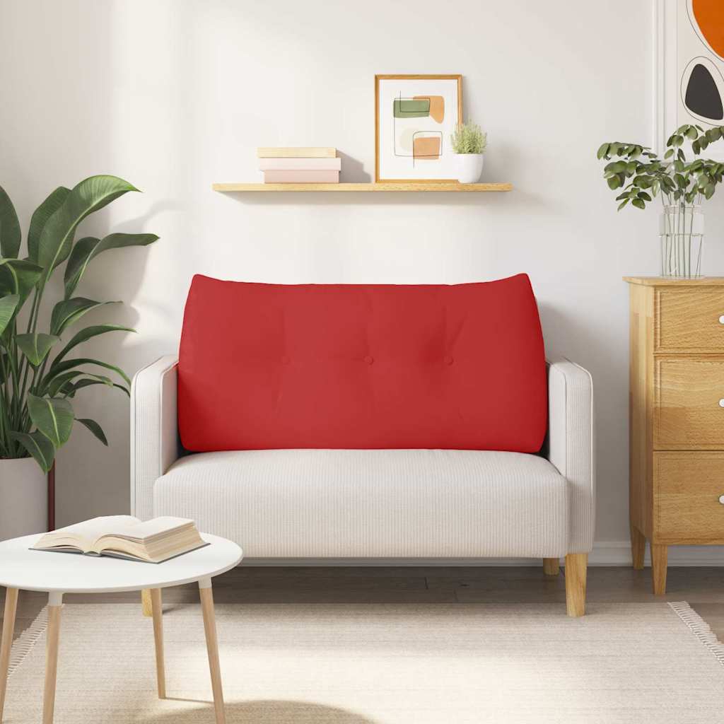 Cuscino per Schiena Rosso 100 x 24 x 50 cm Tessuto
