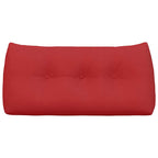 Cuscino per Schiena Rosso 100 x 24 x 50 cm Tessuto