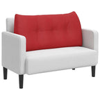 Cuscino per Schiena Rosso 100 x 24 x 50 cm Tessuto