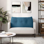 Cuscino per Schiena Blu 100 x 24 x 50 cm Velluto