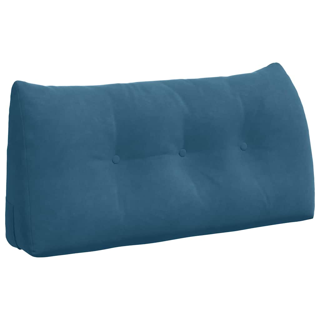 Cuscino per Schiena Blu 100 x 24 x 50 cm Velluto