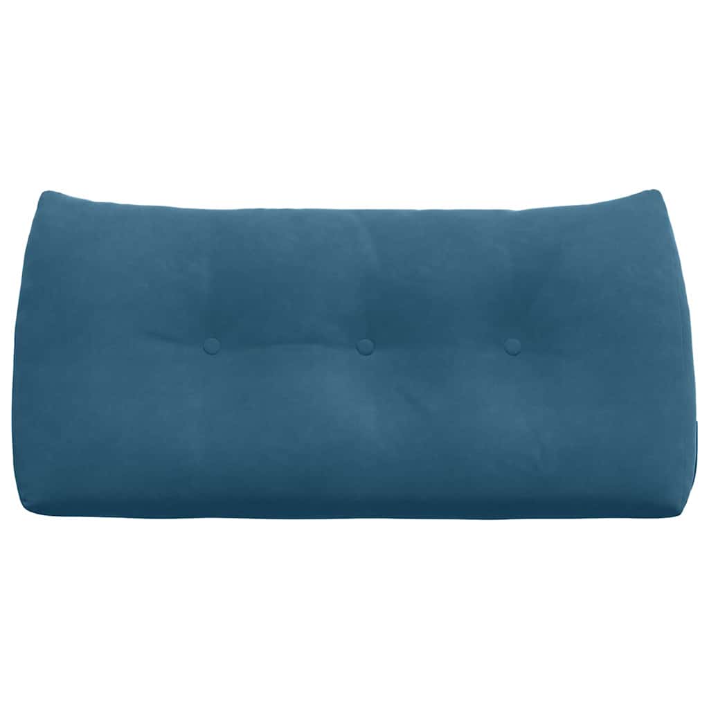 Cuscino per Schiena Blu 100 x 24 x 50 cm Velluto